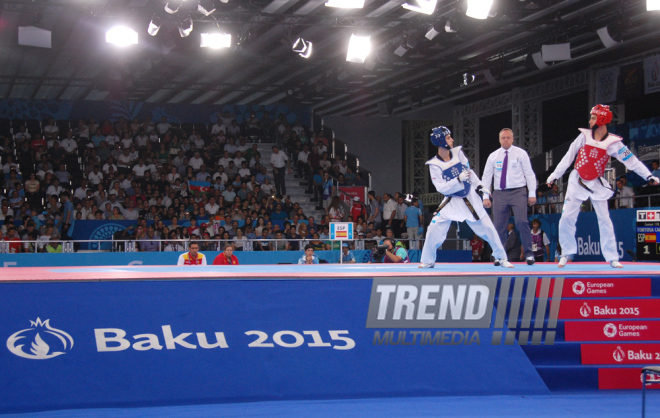 Bakı 2015 I Avropa Oyunları çərçivəsində taekvondo yarışları. Azərbaycan, 16 iyun 2015